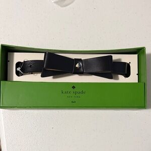 Kate Spade Black Leather Bow Belt